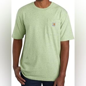 Carhartt Men's Loose Fit Short Sleeve Green Pocket T-Shirt S